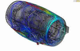Full detail engine cowling cfd